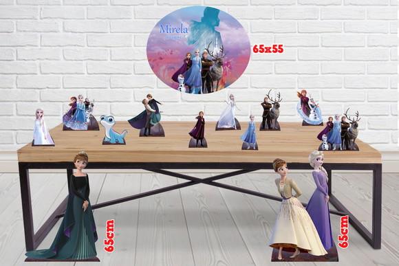 Display Frozen 2 com Elipse , Totem Enfeite de Aniversario