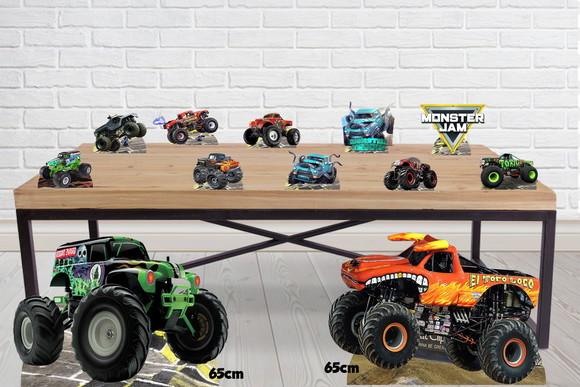 Display Monster Jam, Totem Enfeite de Aniversario