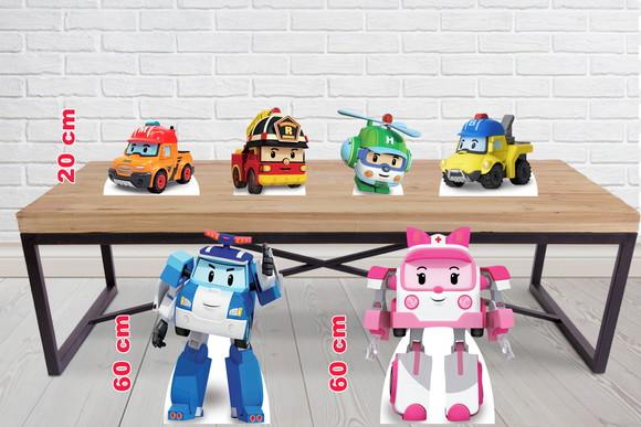 Display Robocar Poli e Displays de Mesa