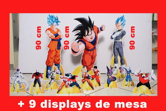 Kit Totem de Chão Dragon Ball Super e Displays de Mesa