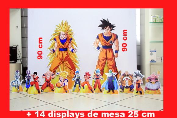 Kit Totem de Chão Dragon Ball Super e Displays de Mesa