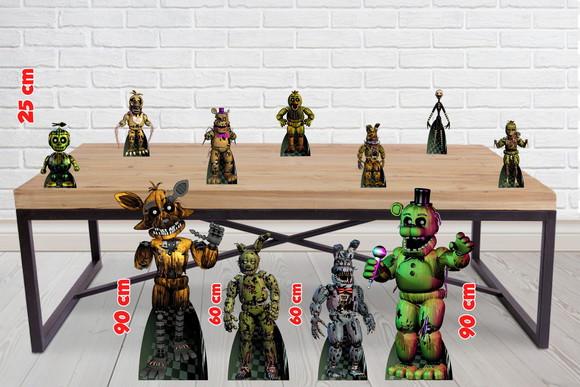 Kit Totem Five Night At Freddy's e Displays de Mesa