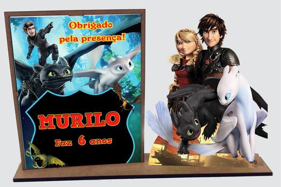 Lembrancinha Como Treinar Meu Dragão com 10 Unid
