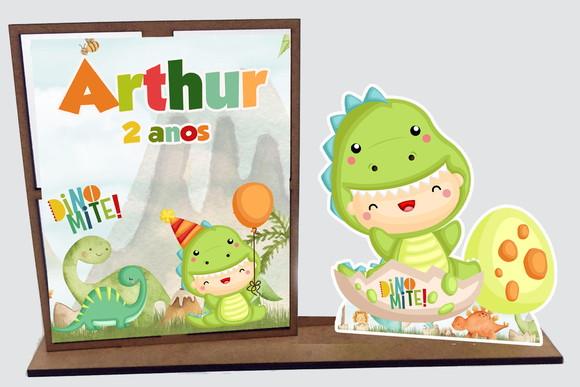 Lembrancinha Dinossauro Baby, com 10 Unidades