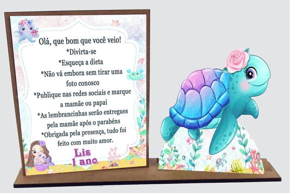 Lembrancinha Fundo do Mar, com 10 Unidades