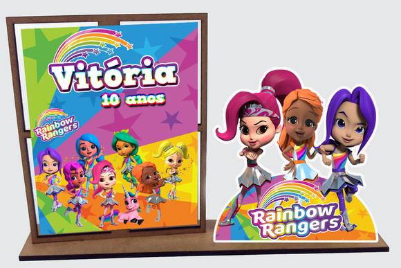 Lembrancinha Rainbow Rangers , com 10 Unidades