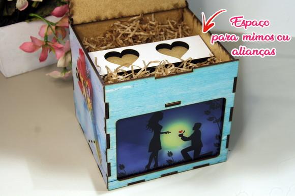 Presente Criativo Abajur Pedido de Casamento