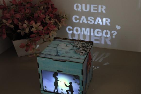 Presente Criativo Abajur Pedido de Casamento