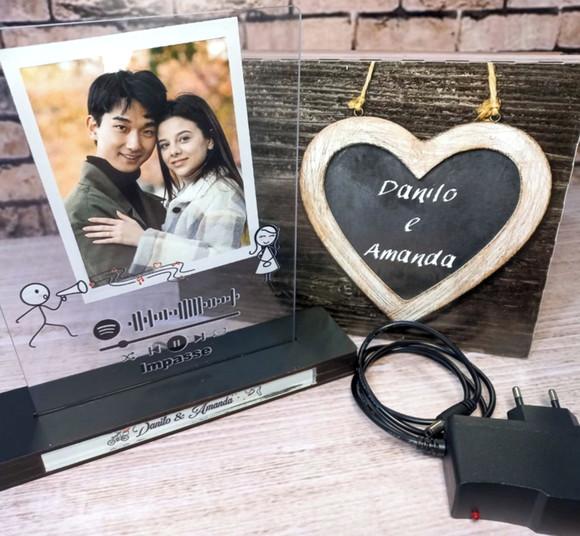 Spotify Presente Criativo Acrilico Led,caixa Personalizado
