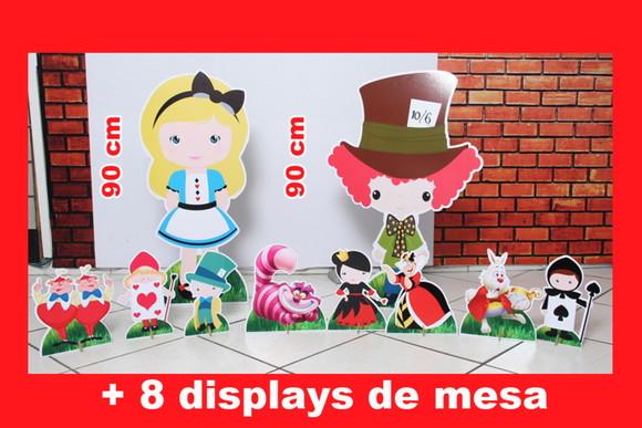 Totem de Chão Alice Pais das Maravilhas e Displays de Mesa