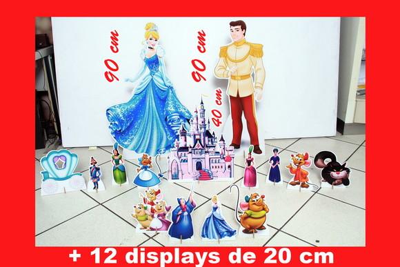 Totem de Chão Cinderela e Displays de Mesa