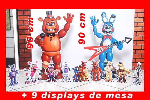Totem de Chão Five Night At Freddy's e Displays de Mesa