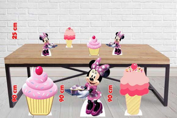 Totem de Chão Minnie Confeiteira Doces e Displays de Mesa