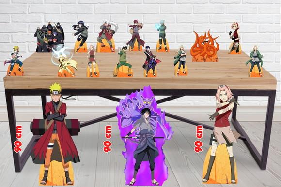 Totem de Chão Naruto e Displays Festa de Aniversário