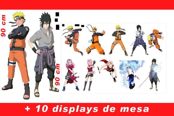 Totem de Chão Naruto e Displays de Mesa