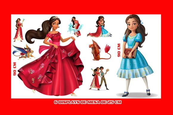 Totem de Chão Princesa Elena e Displays de Mesa