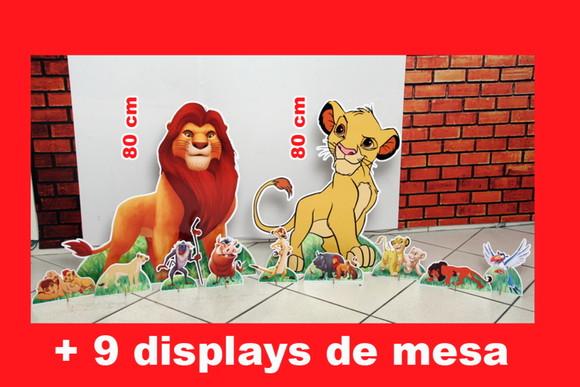 Totem de Chão Rei Leão e Displays de Mesa