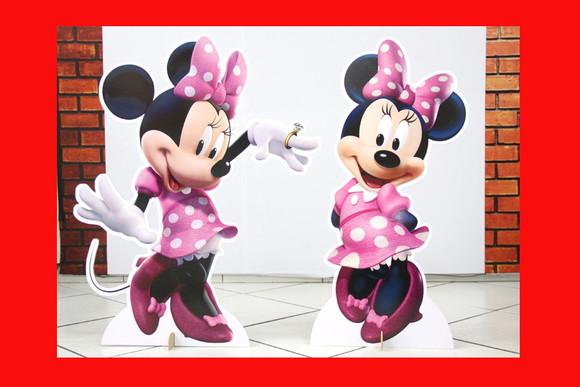Totem Displays de Chão Minnie Rosa em mdf