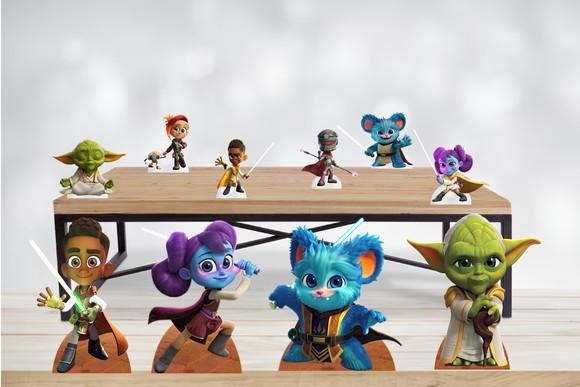 Totem e Display Star Wars Aventuras dos Jovens Jedi