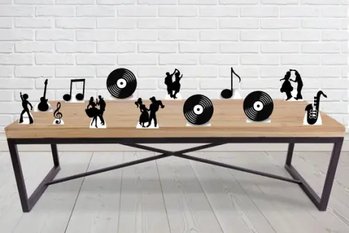 Display Anos 60 Enfeite Decoração Para Mesa