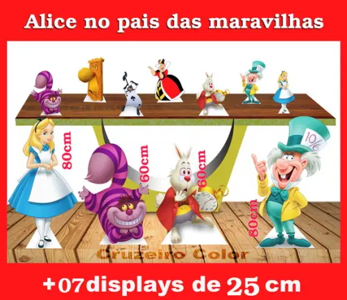 Display Alice No Pais Das Maravilhas,Enfeite Festa