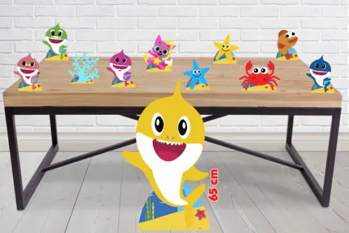 Display Baby Shark , Totem Enfeite De Aniversario