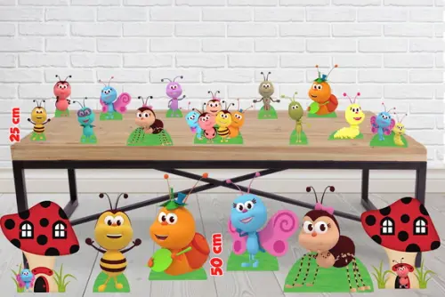 Display bichikids , totem enfeite de aniversario decorativo
