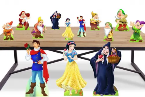 Display Branca de Neve e os 7 Anões para Decoração