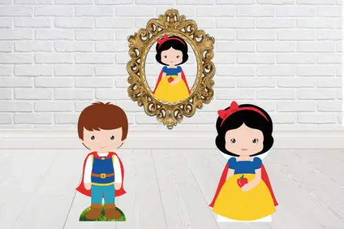 Display Branca de Neve com Elipse