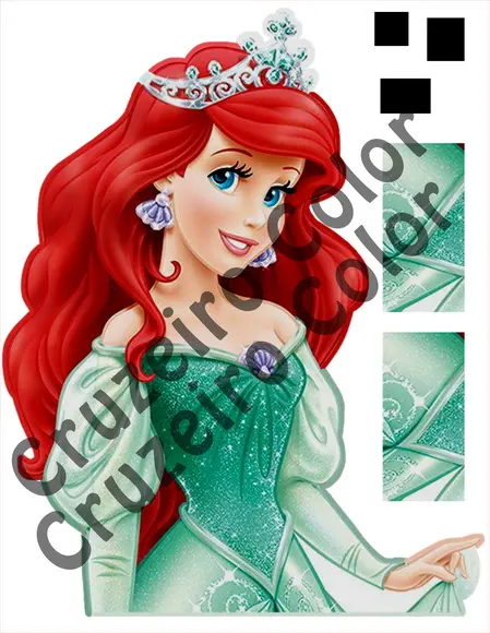 Display Busto Toten Ariel Princesas