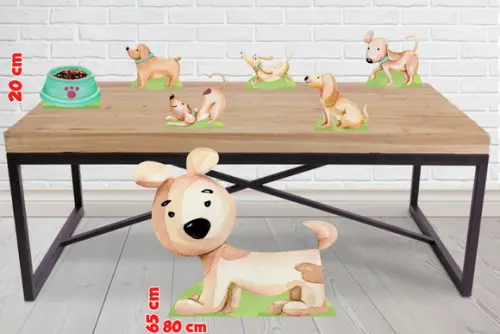 Display Cachorro Cut, Totem Enfeite de Aniversario