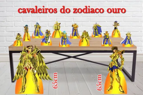 Display Cavaleiros Zodiaco Versão Ouro, Totem