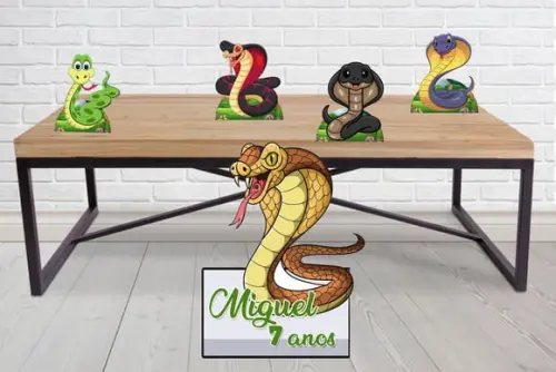 Display Cobra , Enfeite de Mesa e Totem Decorativo