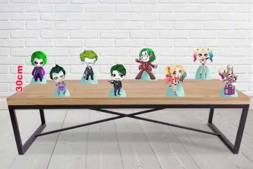 Display Coringa e Arlequina, para Decoração de Festa