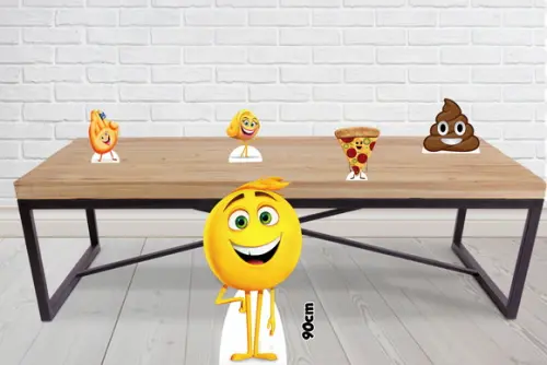 Display de Chão Emoji para Decoração de Festa