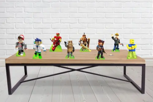 Display de mesa Roblox, Totem decorativo para festa