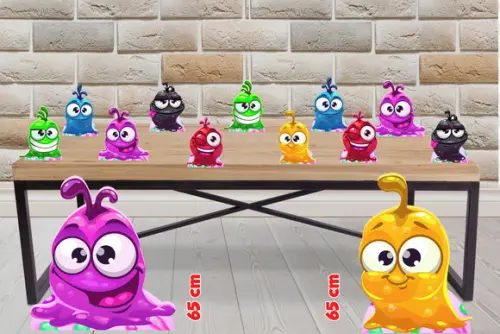 Display de slime e Totem para Decoração