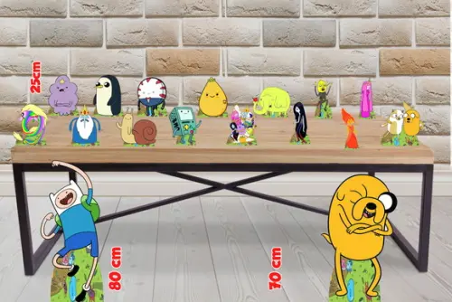 Display E Totem Aventure Time Para Decoração De Festa