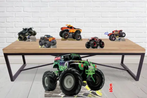 Display e Totem monster jam Para decoração de Festa