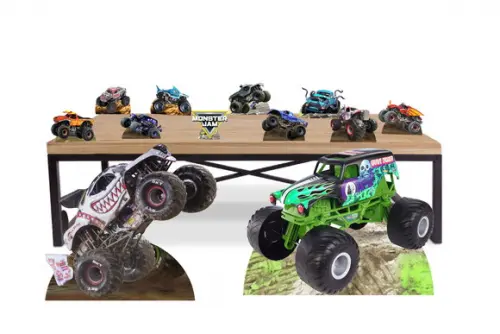 Display e Totem Monster Jam Variados para Decoração de Festa
