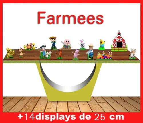 Display Farmees, Totem Enfeite De Aniversario