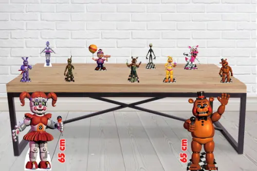 Display Five Night unissex, totem enfeite de aniversario