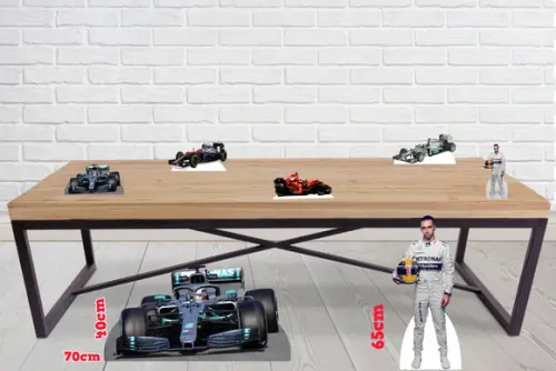 Display formula 1, totem enfeite de aniversario