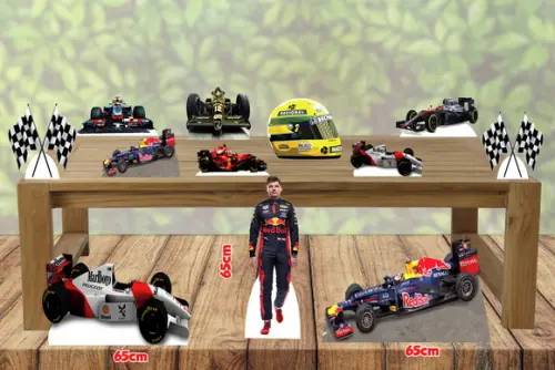 Display formula 1, totem enfeite de aniversario