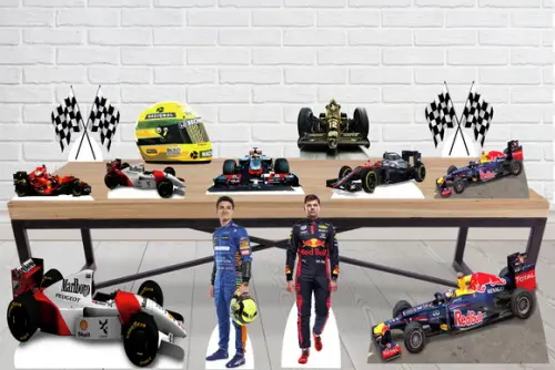 Display formula 1, totem enfeite de aniversario