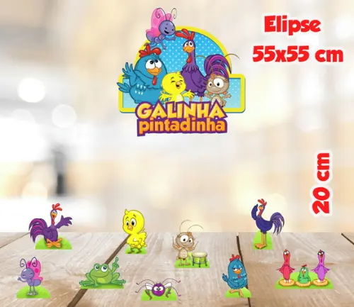 Display Galinha Pintadinha E Elipse 55x55
