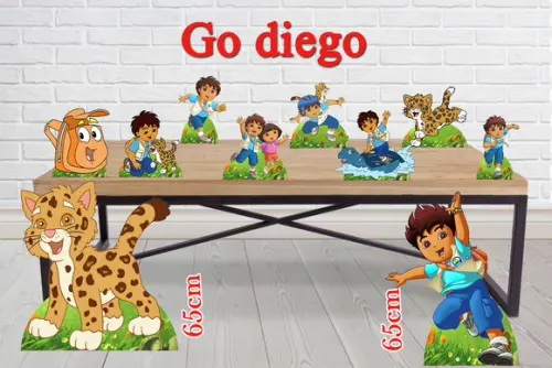 Display Go Diego, totem enfeite de aniversario