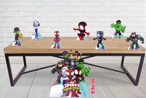 Display Homem-aranha e Seus Amigos para Decoração