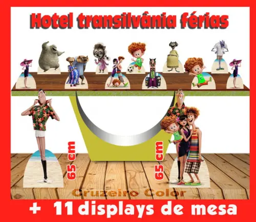 Display Hotel Transilvânia Férias, Totem Enfeite Para Festas