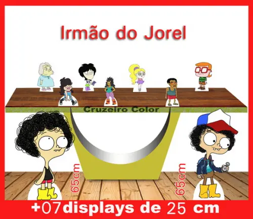 Display Irmão do Jorel, totem enfeite de aniversario
